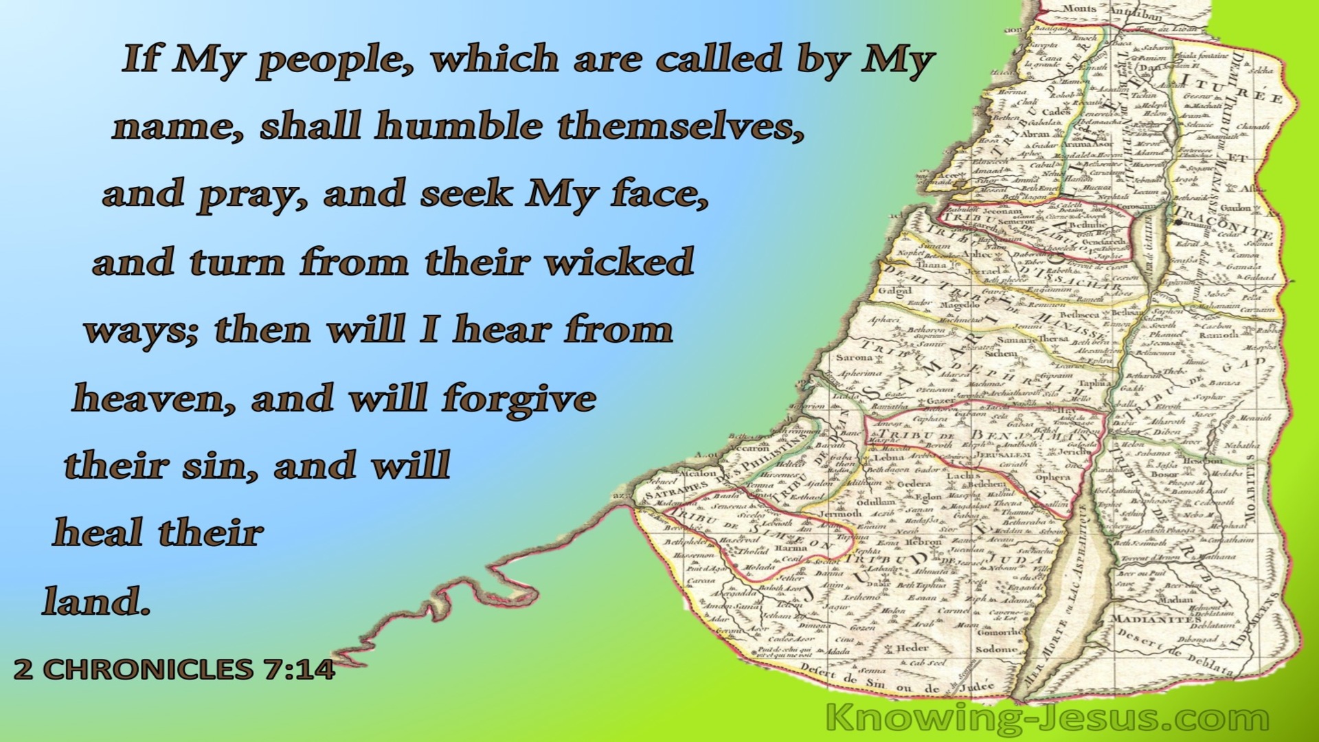 1 Chronicles 7:14 If My People Who Are Called By My Name (brown)